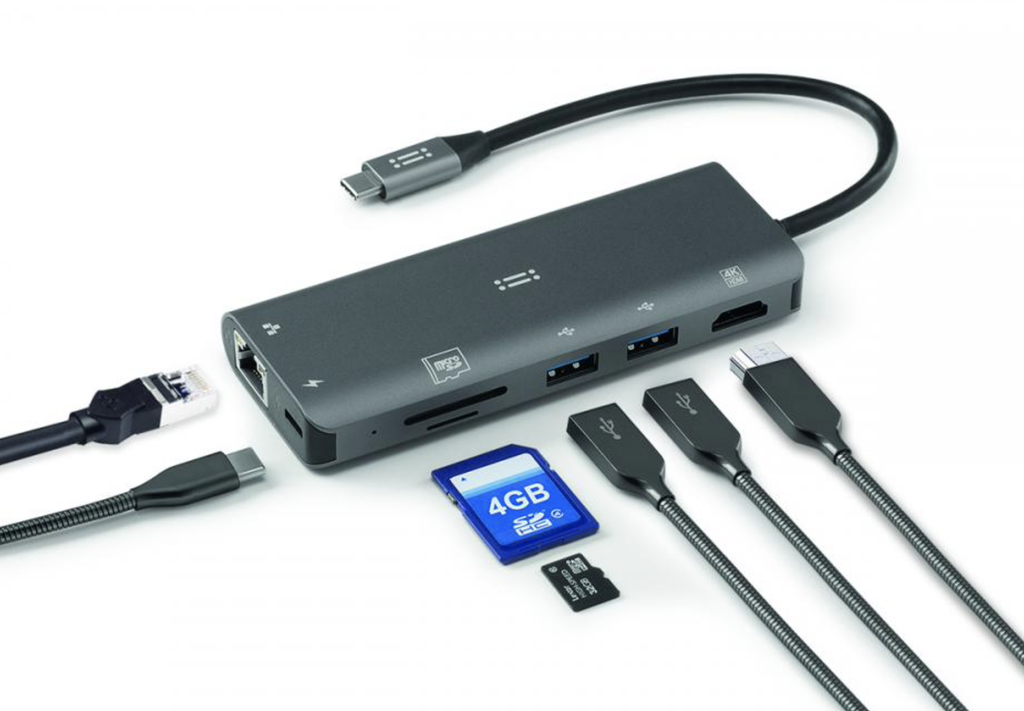 Aiino - All-In multi port USB-C aluminum adapter for MacBook and iPad
