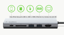 BELKIN USB-C Multimedia Hub+ Power Space Grey