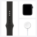 Apple Watch SE GPS, 40mm Space Gray Aluminium Case with Black Sport Band - Regular