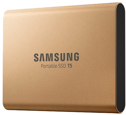 SAMSUNG Disque Dur Externe SSD Portable T5 (1 TB) - Or
