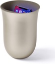 Lexon Oblio wireless charger with built-in UV sanitiser - gold