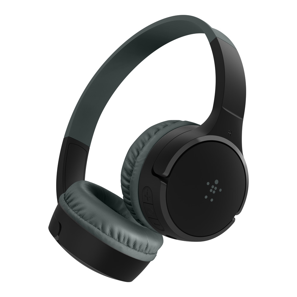 Belkin SoundForm Mini Headphones with mic on-ear Bluetooth wireless 3.5 mm jack black