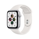 Apple Watch SE GPS (1 génération), 40mm Silver Aluminium Case with White Sport Band - Regular