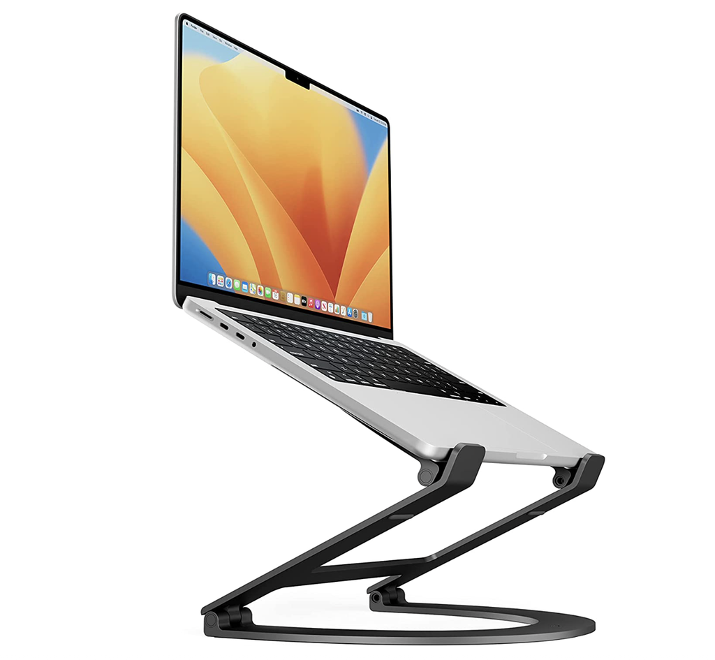 Twelve South Curve Flex | Support Ergonomique en Aluminium pour Ordinateur Portable et MacBook, réglable en Hauteur et en Inclinaison Macbook Air/ Pro  Noir Mat.