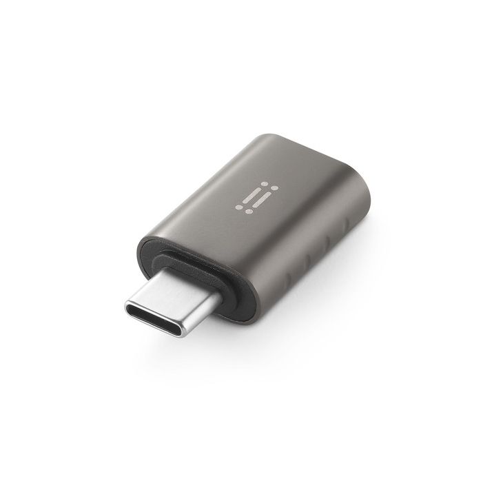 Aiino - Crumb USB-C to USB-A portable adapter - space grey