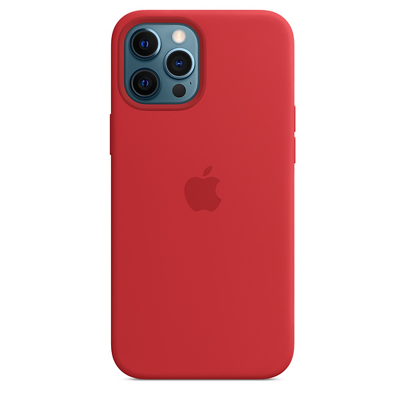 iPhone 12 Pro Max Silicone Case with MagSafe - (PRODUCT)RED