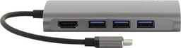 [15954] LMP USB-C MINI DOCK SPACE GREY 8 PORT