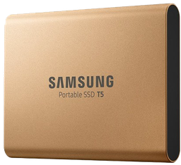 [MU-PA1T0G/EU] SAMSUNG Disque Dur Externe SSD Portable T5 (1 TB) - Or