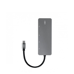 [AIMUSBC2-SG-APR] Aiino - USB-C to 4 hubs USB 3.0 aluminum hub for MacBook - Space Grey