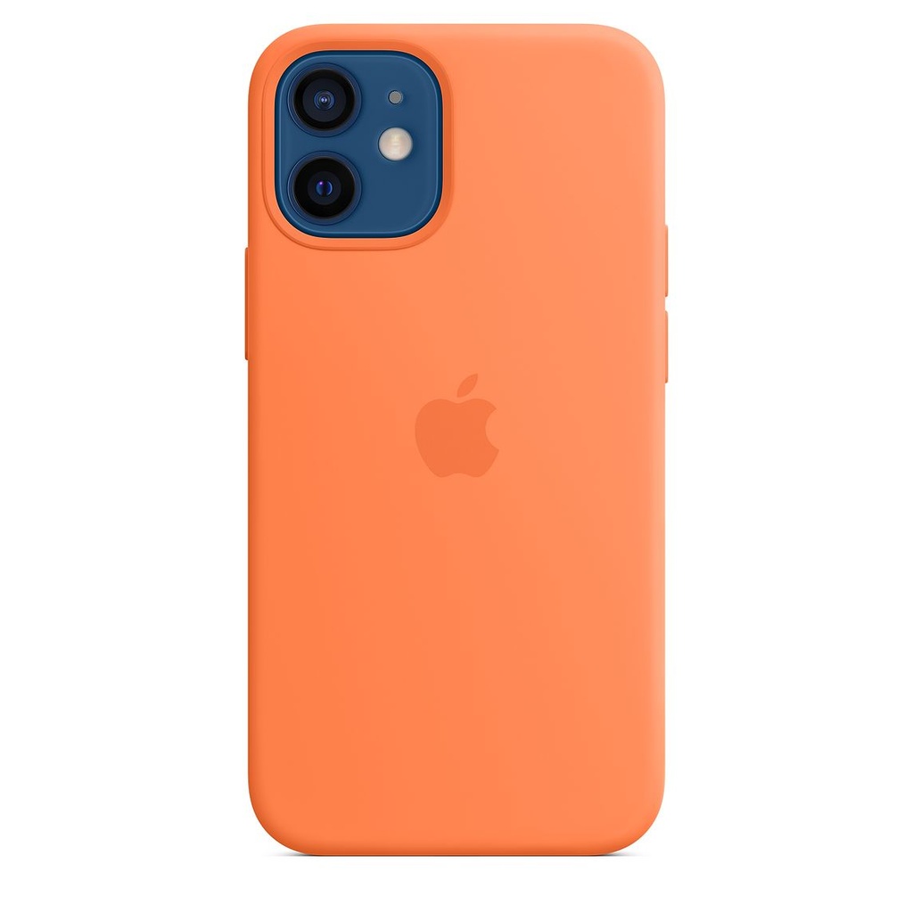 [MHKN3ZM/A] iPhone 12 mini Silicone Case with MagSafe - Kumquat
