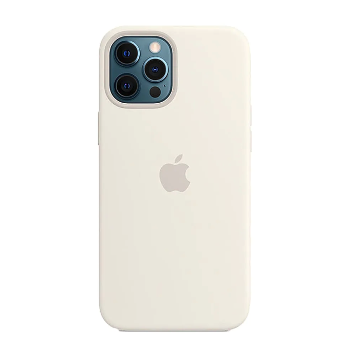 [MHLE3ZM/A] iPhone 12 Pro Max Silicone Case with MagSafe - White