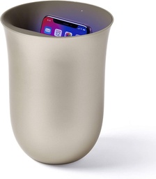 [LXNOBLIO-GD] Lexon Oblio wireless charger with built-in UV sanitiser - Gold