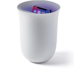 [LXNOBLIO-WH] Lexon Oblio wireless charger with built-in UV sanitiser - Silver