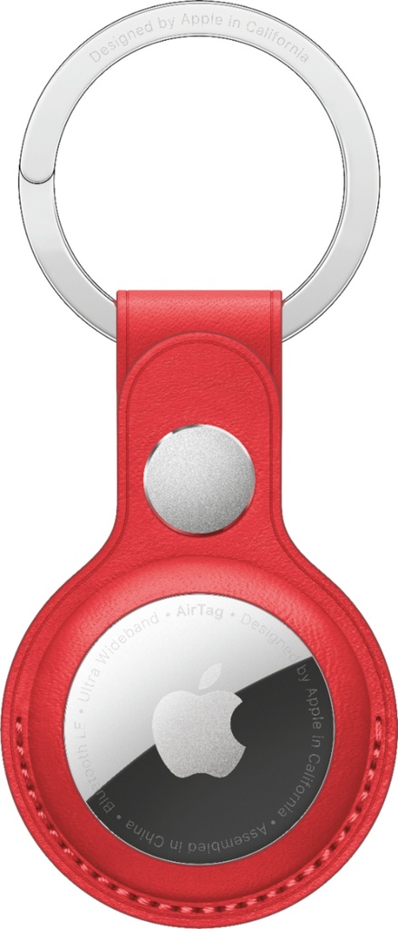 [MK103ZM/A] AirTag Leather Key Ring - (PRODUCT)RED
