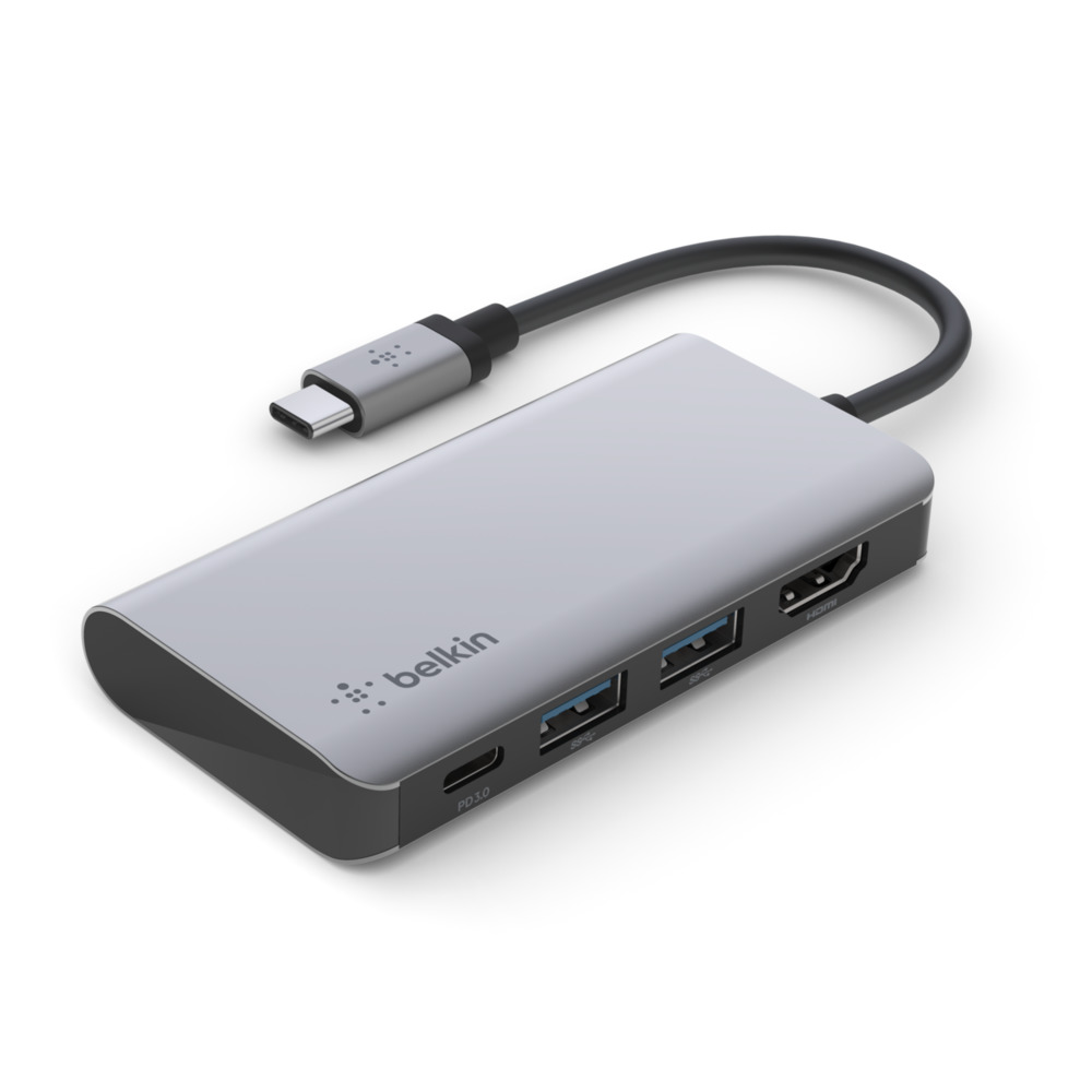 [AVC006BTSGY] Belkin Adaptateur USB-C Multiport 4en1