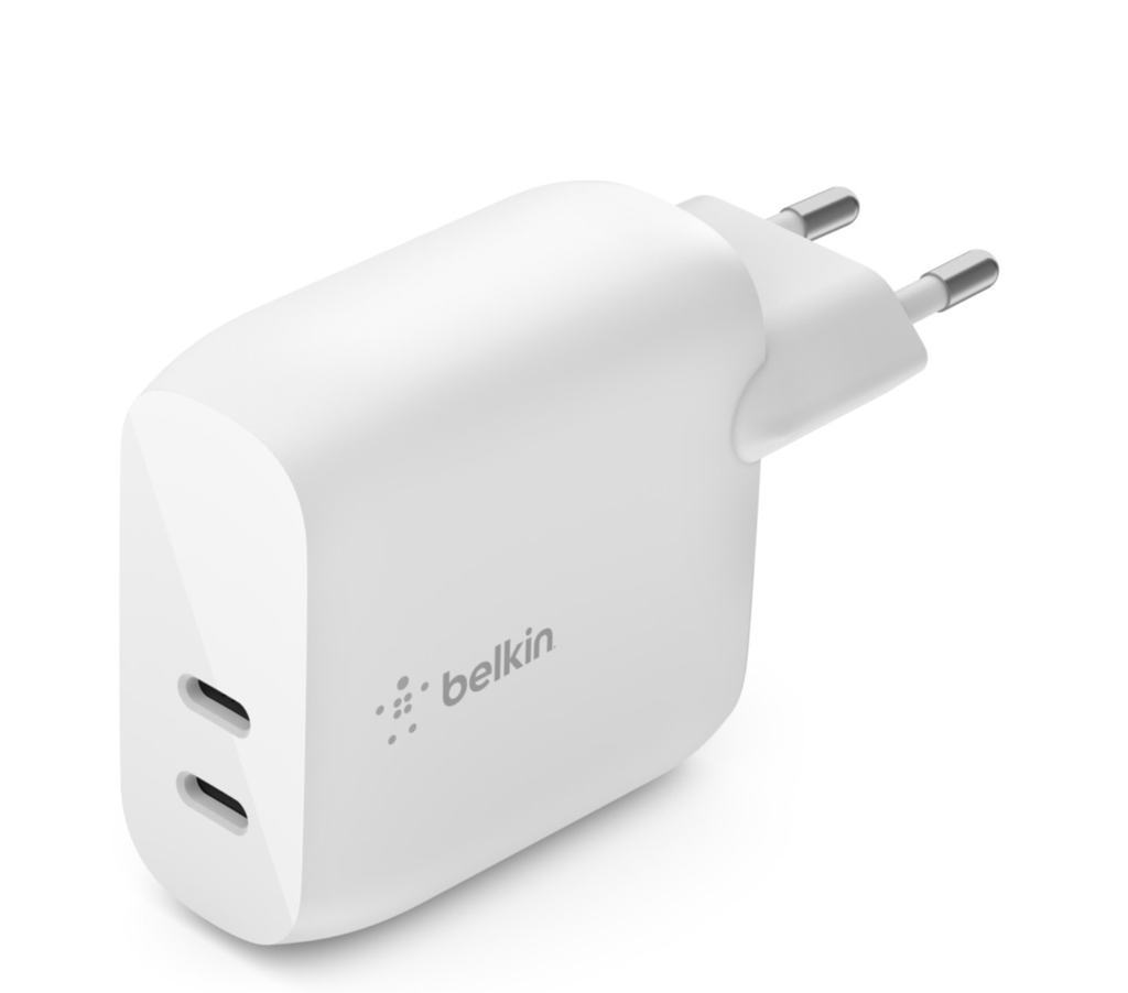 [WCB006VFWH] Belkin Double chargeur secteur USB-C 40W