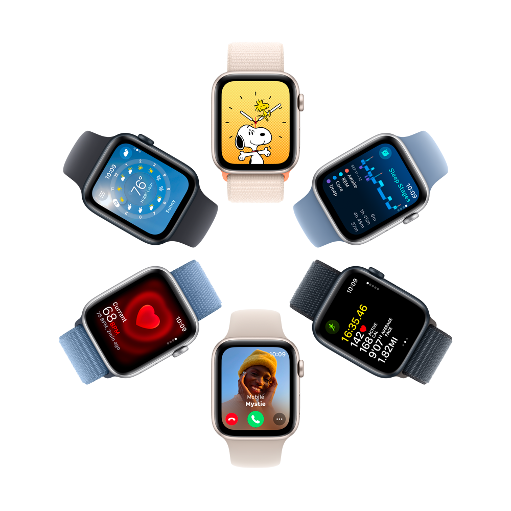 Apple Watch Serie SE - Aluminum - Caoutchouc