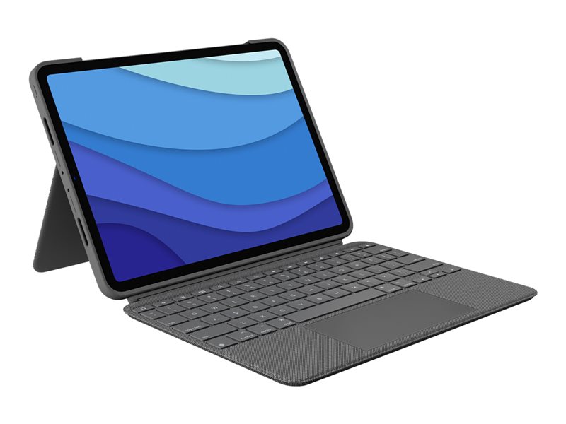  Logitech Combo Touch Keyboard - Folio case - Trackpad backlit - Apple Smart connector - French - iPad Pro 11-inch (1st/ 2nd/ 3rd)