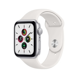 [MYDQ2NF/A] Apple Watch SE GPS, 44mm Silver Aluminium Case with White Sport Band - Regular