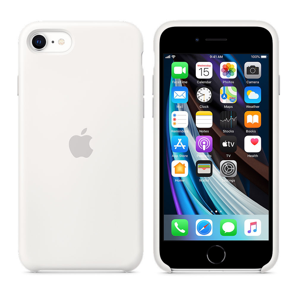 [MXYJ2ZM/A] iPhone SE Silicone Case - White